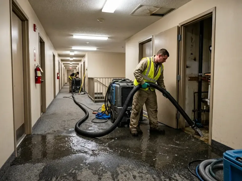 multi-unit-apartment-hallway-f-005 — frequently asked questions, Emergency Burst Pipe Water Extraction & Removal in Sherrill…